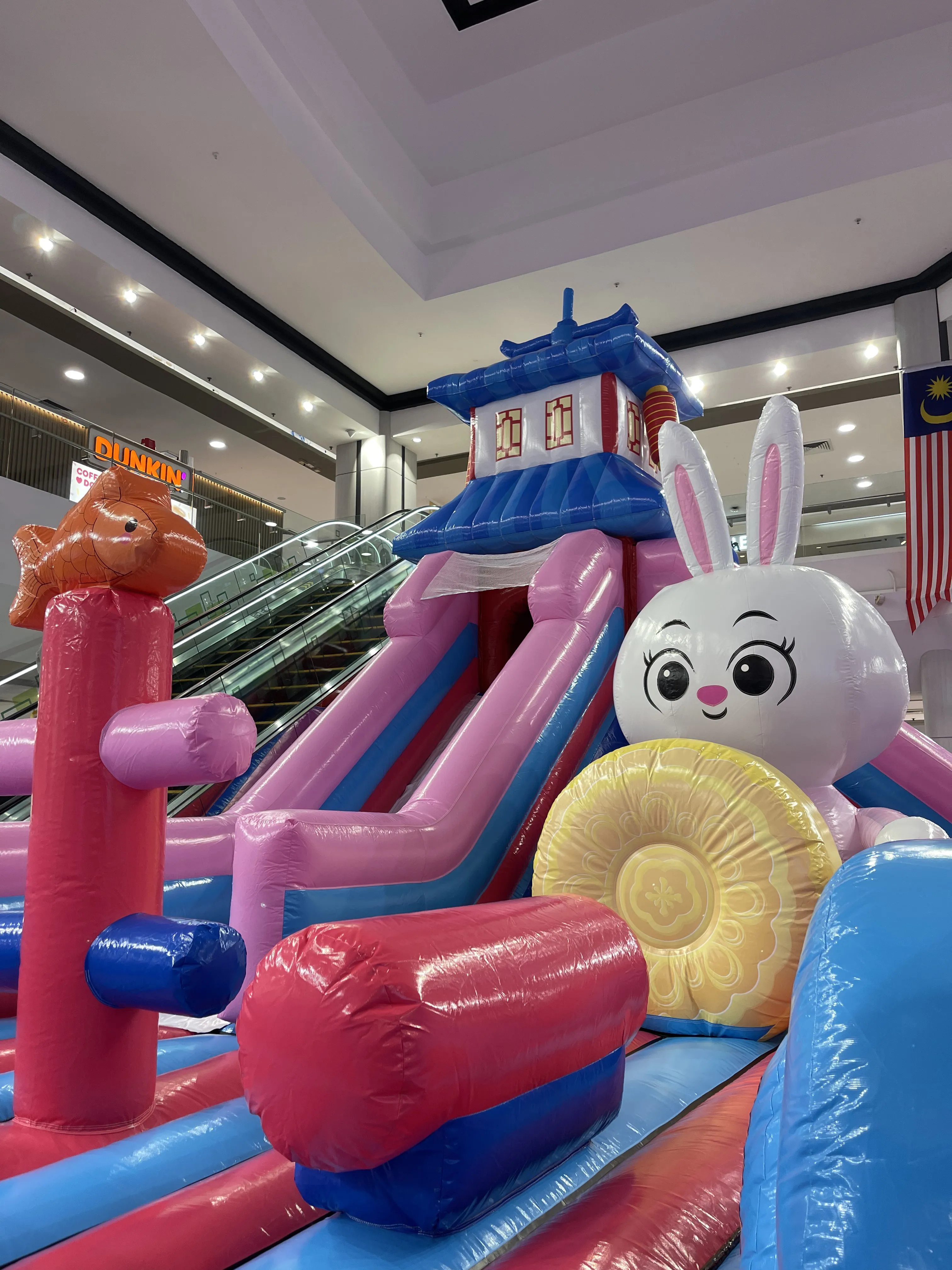 Children enjoying water attractions