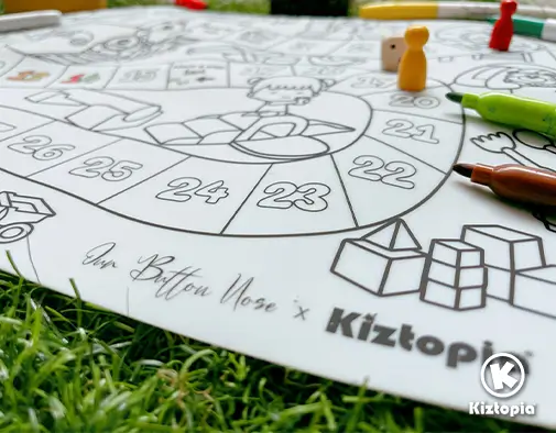 Kiztopia X Our Button Nose – Reusable Silicon Colouring Mat - Image 3