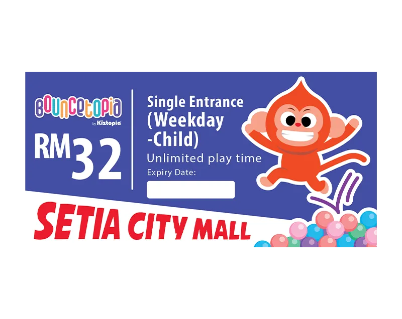 Single Admission (Weekday) – Unlimited Ticket