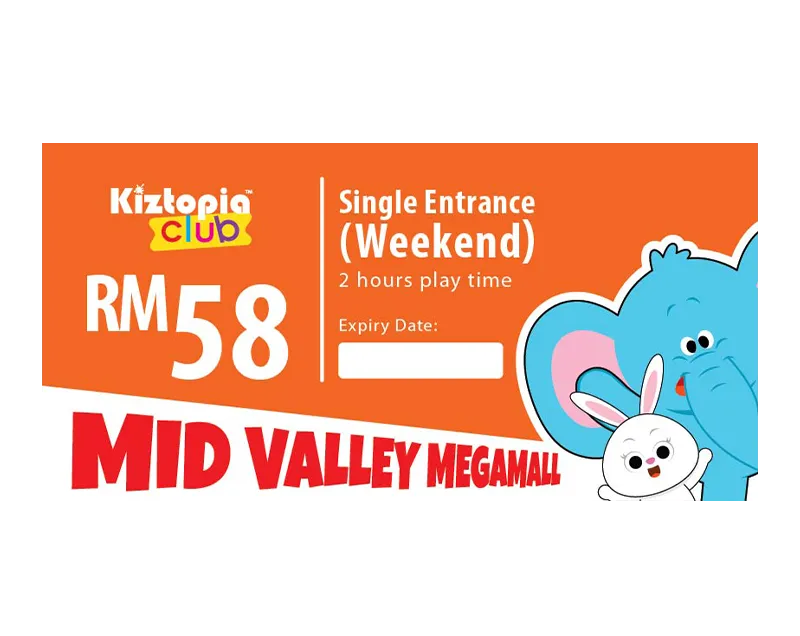 Single Admission (Weekend) - 2 hours Ticket